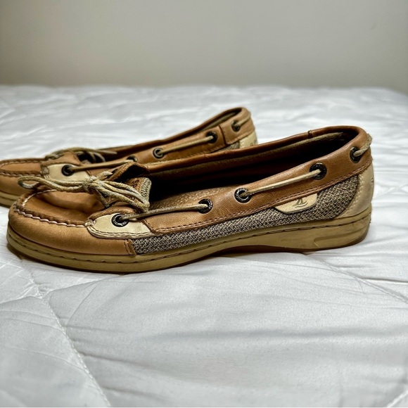 Sperry Top-Sider Womens Leather Textile Boat Shoes Loafers Sz US 6 M - Picture 2 of 8
